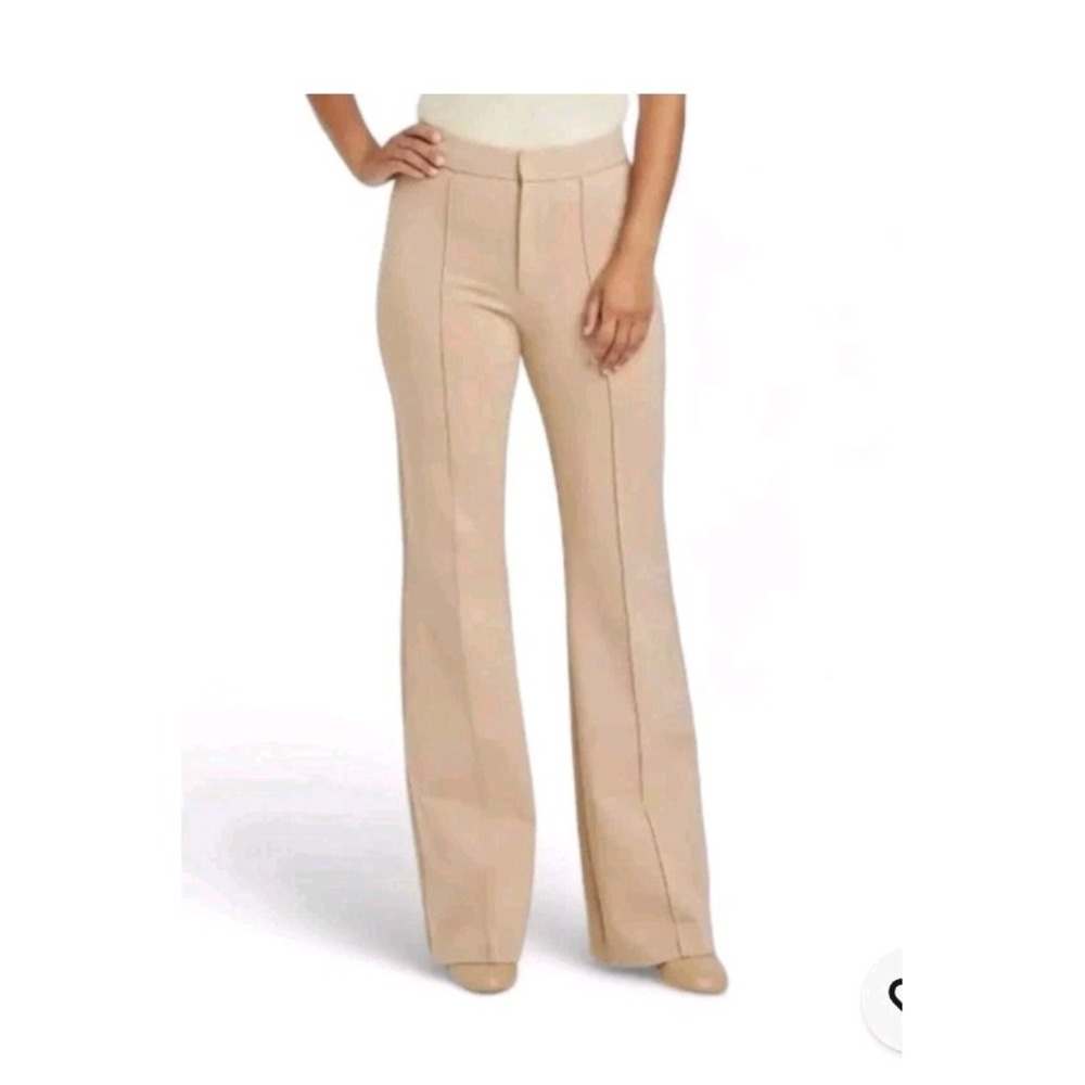 A New Day High Rise Retro Fit Flare Tan Dress Pants Size 6
